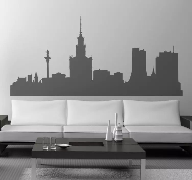 Skyline Warschau Sticker - TenStickers