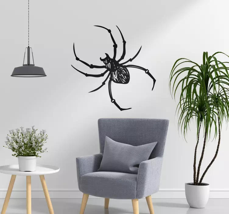 Spinne tier wandaufkleber - TenStickers
