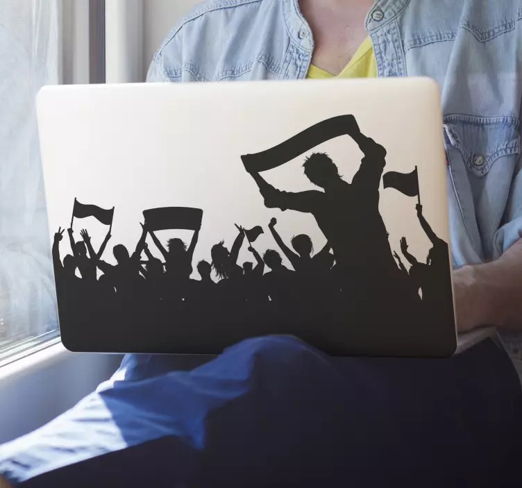 Fußball Fans Laptop Aukleber - TenStickers