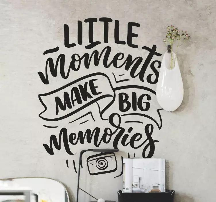 Wandtattoo Zuhause Make Memories Zitat - TenStickers
