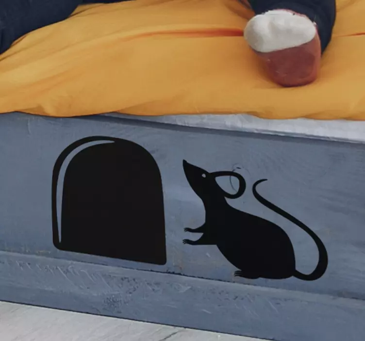 Steckdose Maus Tier Wandtattoo - TenStickers