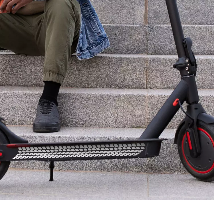 Aufkleber Roller Reifenspuren - TenStickers