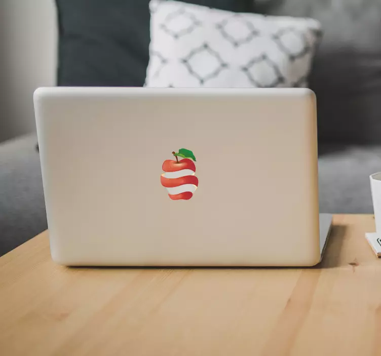 Wandtattoo Früchte Apfelschale macbook - TenStickers