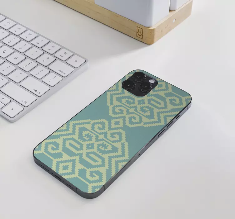 Sticker IPhone abdeckung mit geometrischem muster - TenStickers