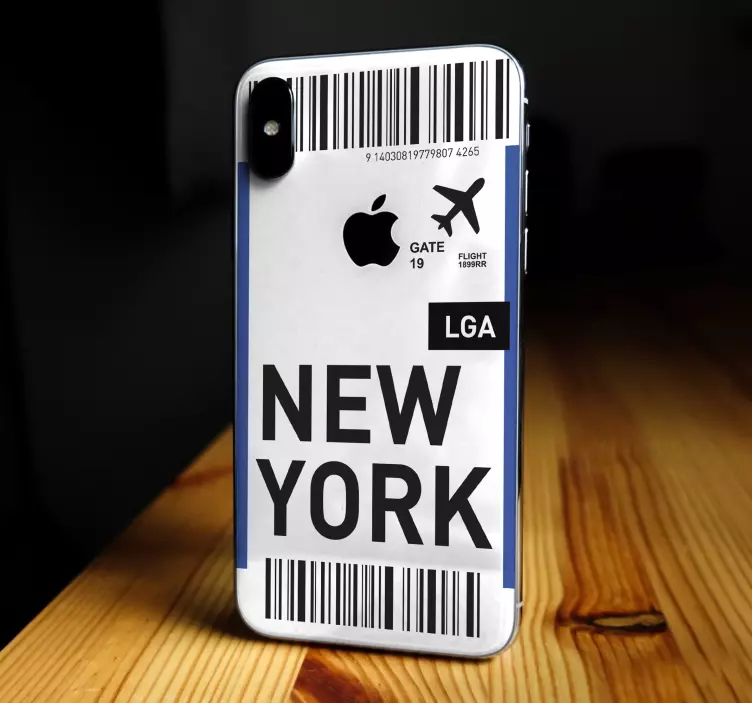 Sticker IPhone new york reiseticket - TenStickers