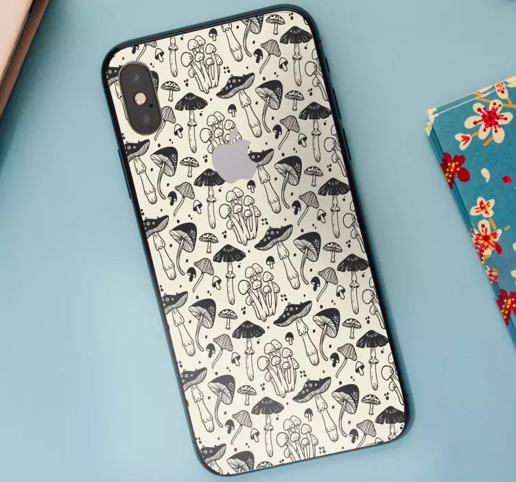 Sticker IPhone pilzillustration - TenStickers