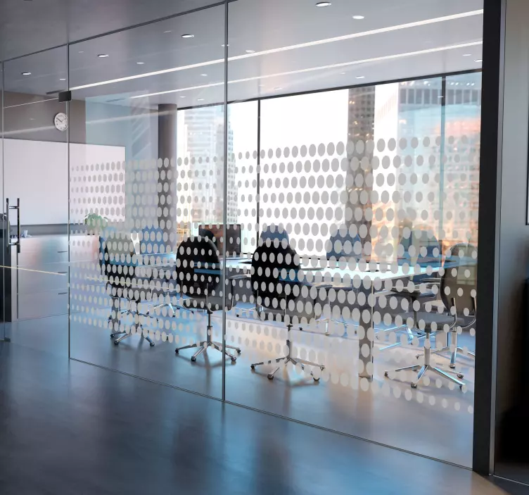 Aufkleber Kreis Muster für Büros - TenStickers