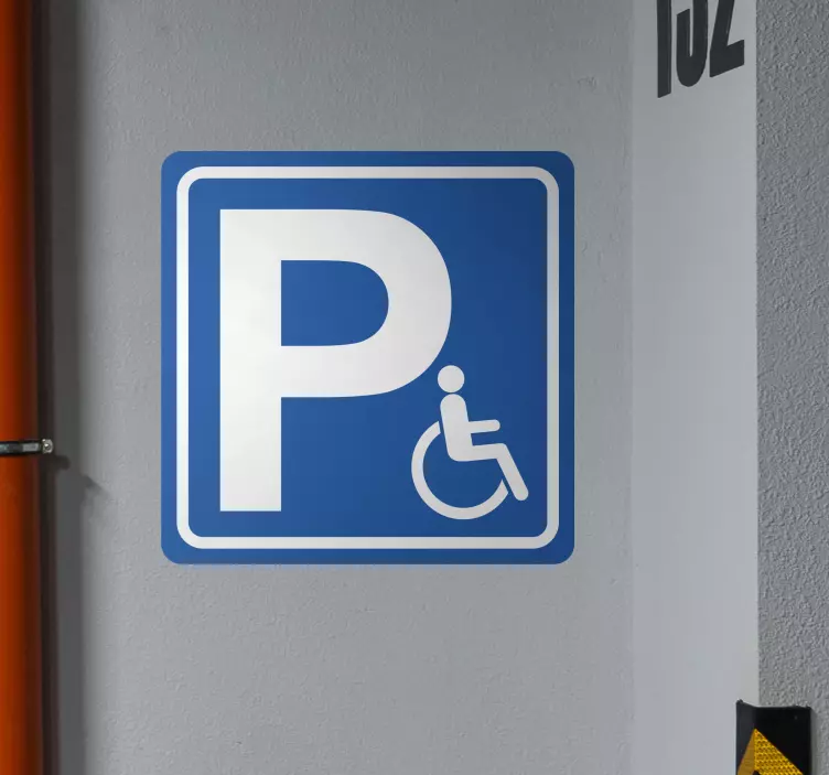 Aufkleber Parkschild Schild für behindertenparkplätze - TenStickers