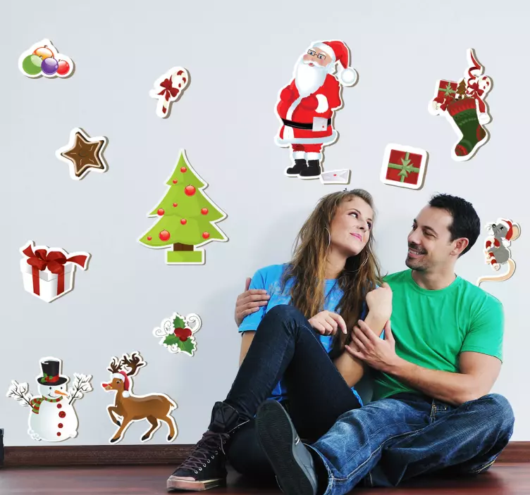 Sticker Sammlung Weihnachtsmotive - TenStickers