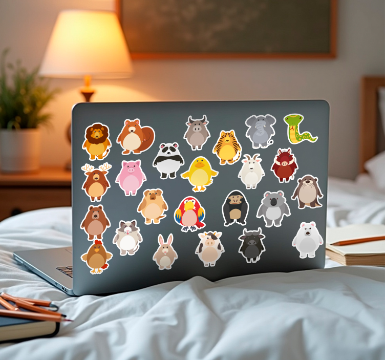 Laptop Sticker tier-aufkleber-set - TenStickers