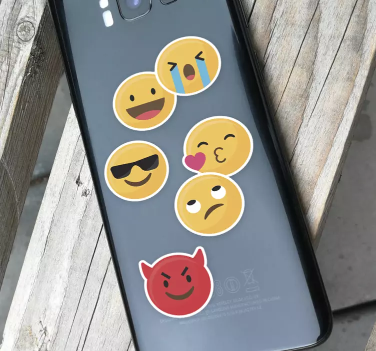 Sticker Symbole Emoji Set - TenStickers
