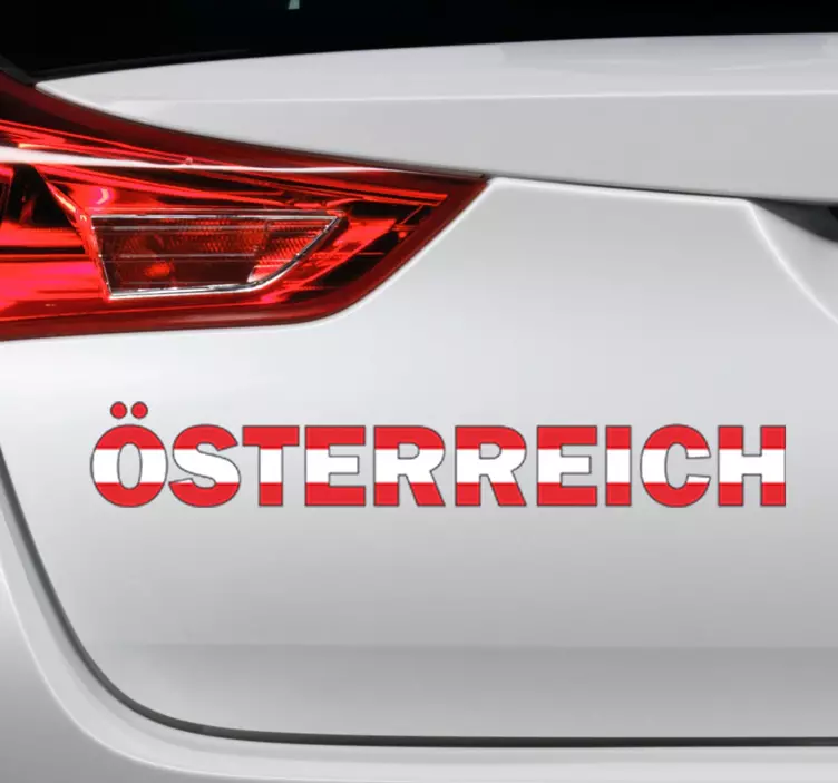 Autoaufkleber Text Österreich - TenStickers
