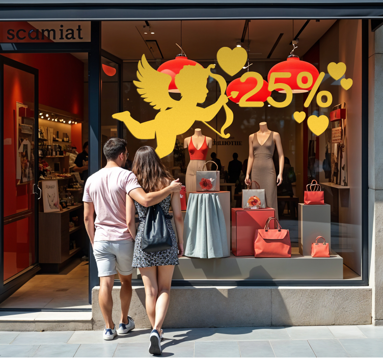 Sticker Valentinstag cherub rabatt - TenStickers