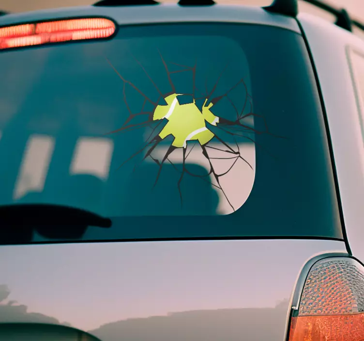 Aufkleber visueller Effekt zerbrochene Scheibe - TenStickers