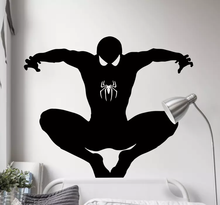 Wandtattoo Superheld Spiderman silhouette - TenStickers