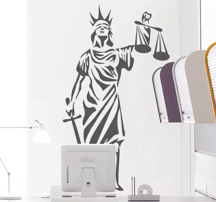 Symbol Justica Sticker - TenStickers