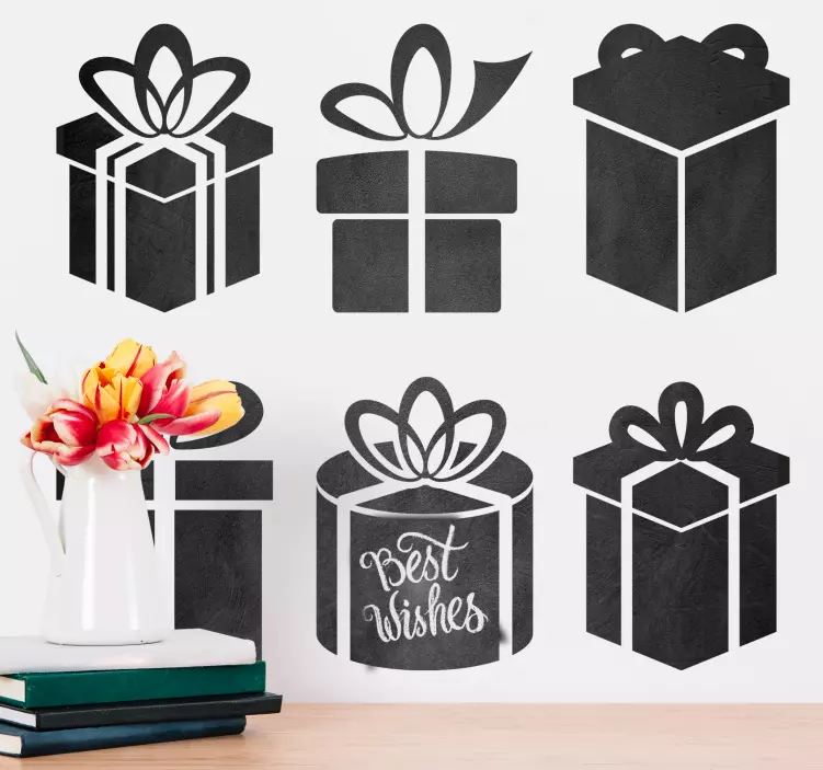 Tafelfolie geschenkbox-kollektion - TenStickers