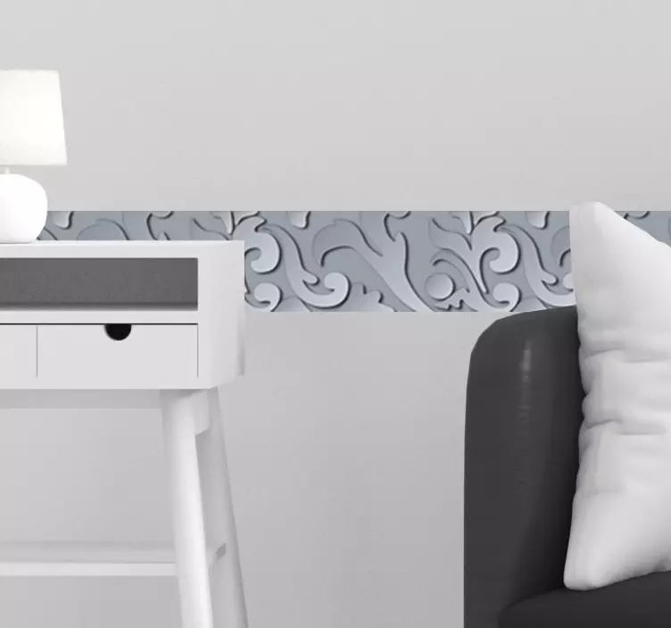 Bordüre selbstklebend Metalleffekt - TenStickers