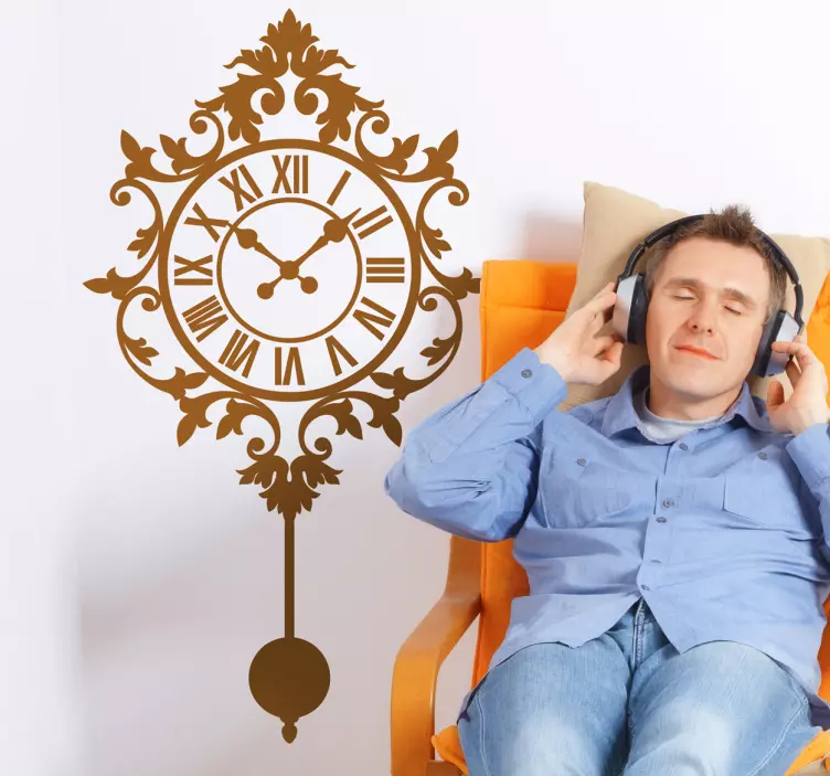 Täuschung Wanduhr Sticker - TenStickers