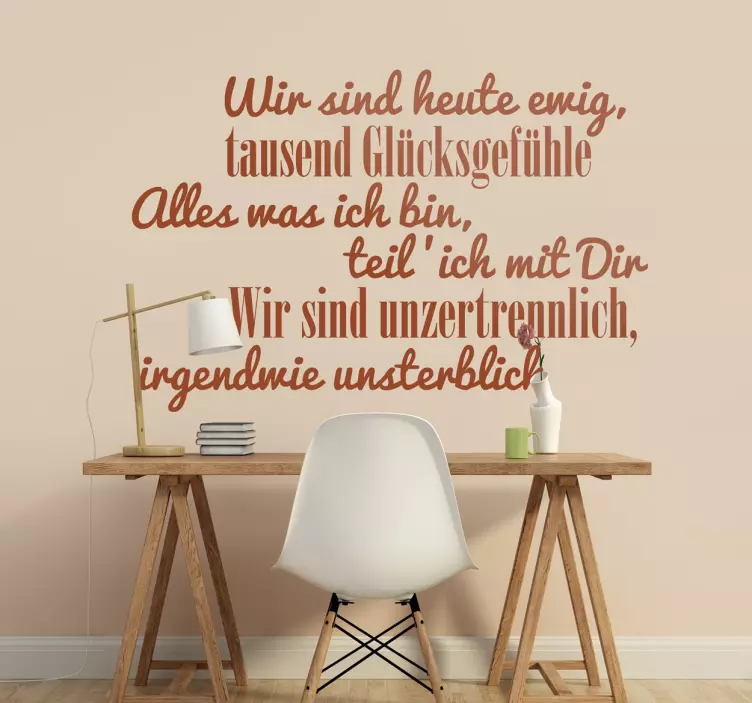 Text Sticker Glücksgefühle - TenStickers