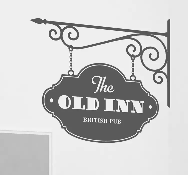 The old inn pub Aufkleber - TenStickers