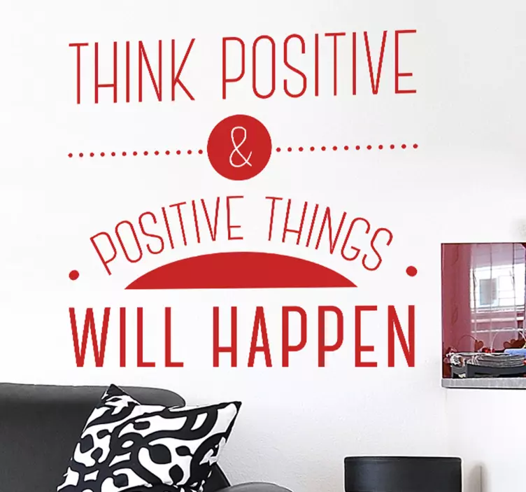 Think positive Aufkleber - TenStickers