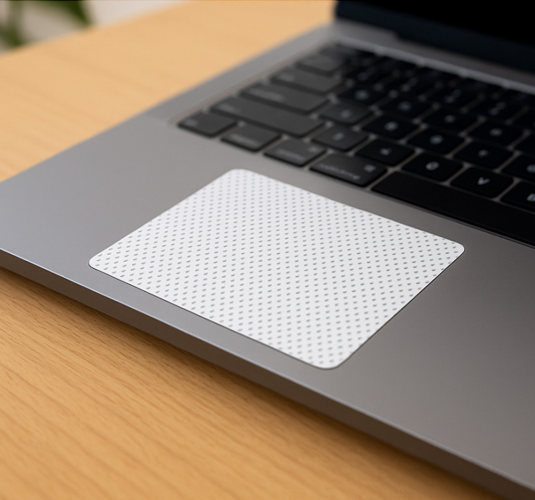 Touchpad Sticker einfarbig mit punkten - TenStickers