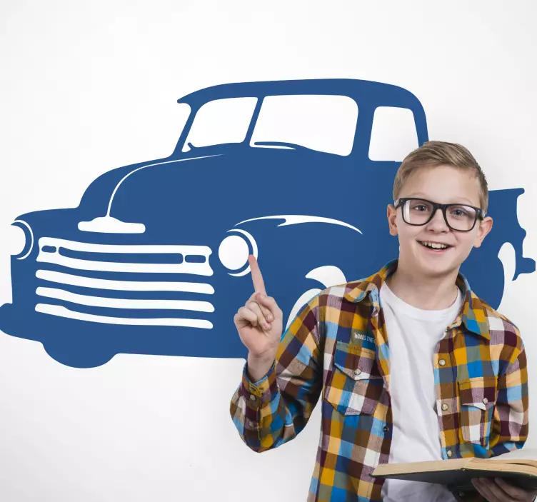 Autoaufkleber klassischer pickup - TenStickers