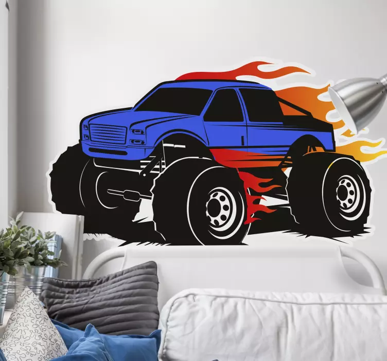 Tuning Aufkleber monstertruck-rennen - TenStickers
