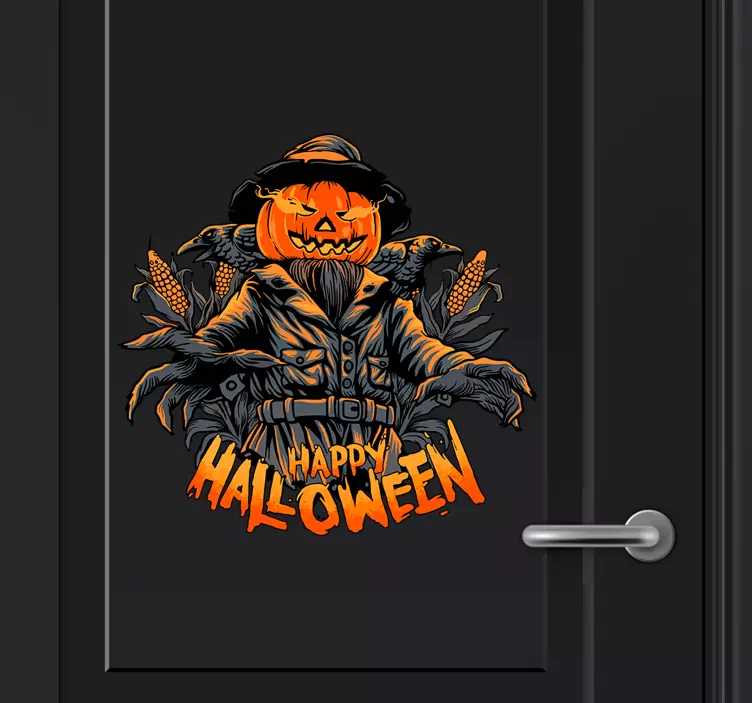 Türaufkleber Halloween Voglescheuche - TenStickers