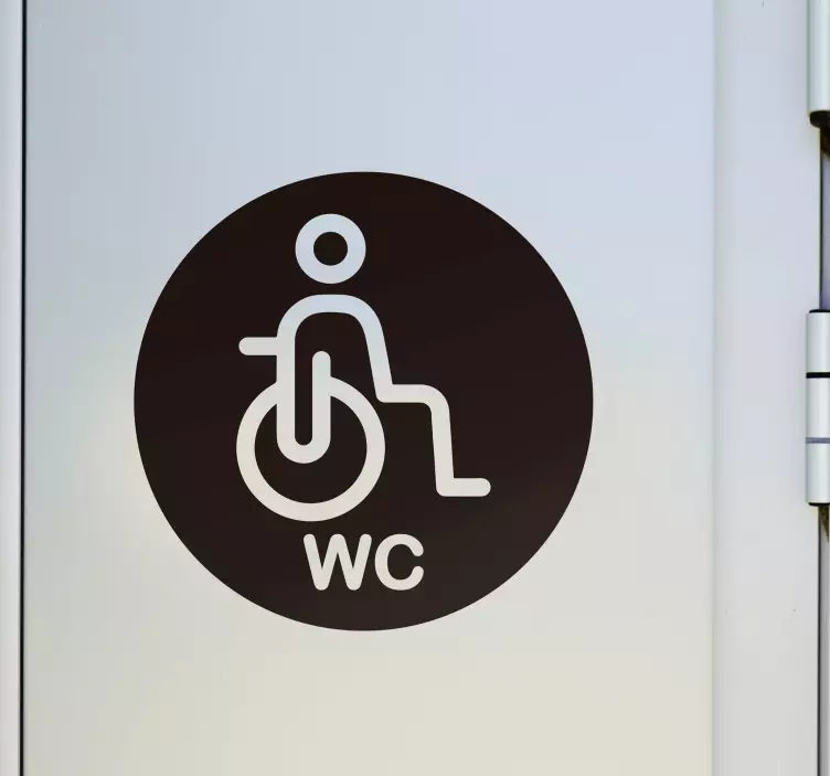 Türaufkleber Behinderungssymbol für wc - TenStickers