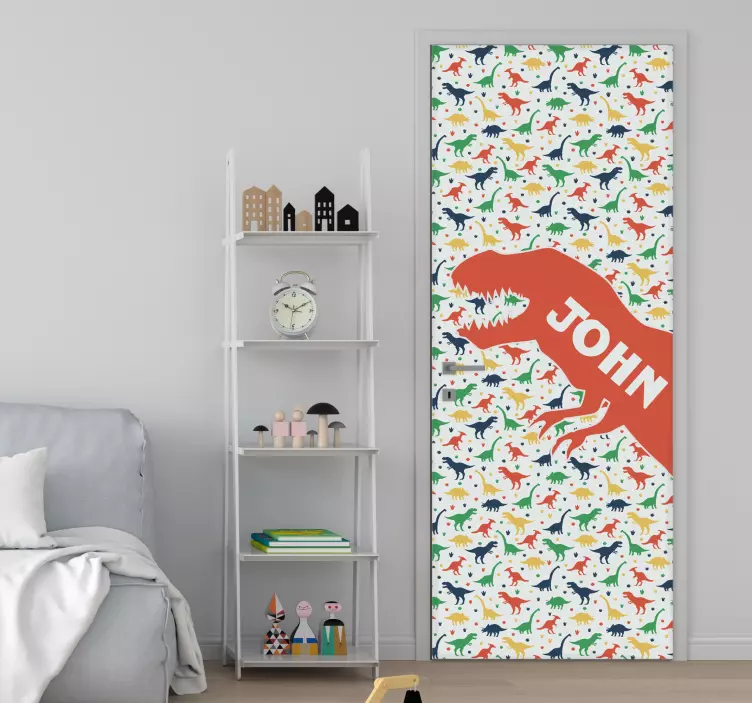 Türaufkleber Dinosaurier-namen - TenStickers