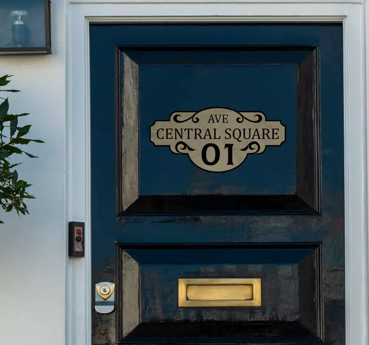 Türfolie selbstklebend Hausnummer - TenStickers