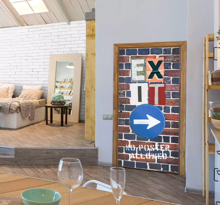 Urban Sticker Ausgangsschild - TenStickers