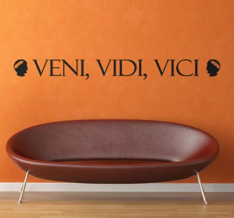 Veni Vidi Vici Wandtattoo - TenStickers