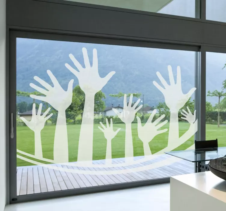 viele Hände Aufkleber - TenStickers
