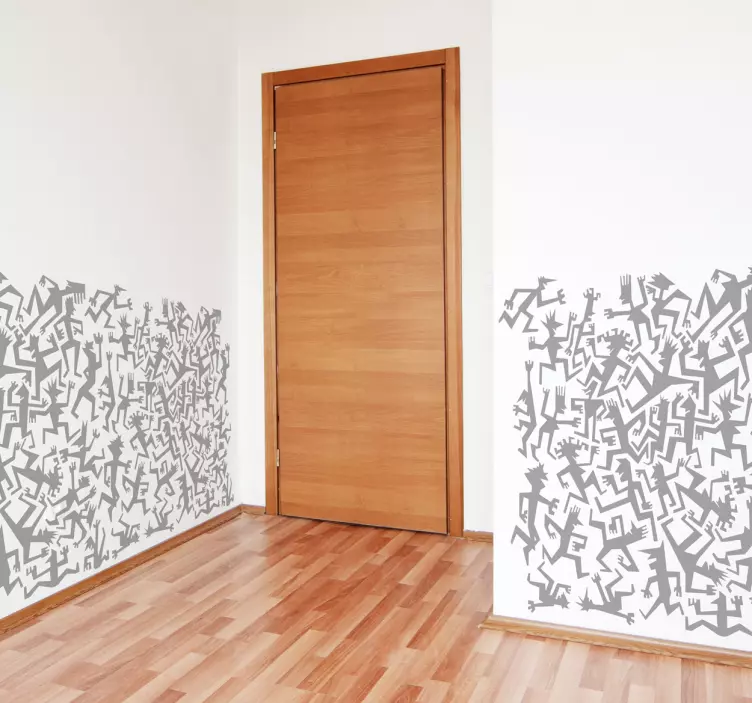 Wandtattoo Strichmännchen - TenStickers