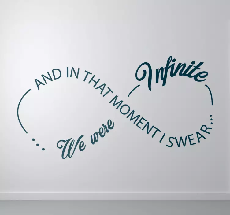 Wandtattoo Unendlichkeitszeichen - TenStickers