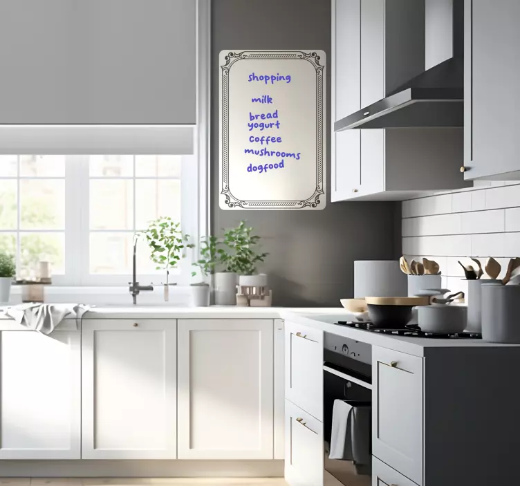 Vintage rechteckig Whiteboard Sticker - TenStickers