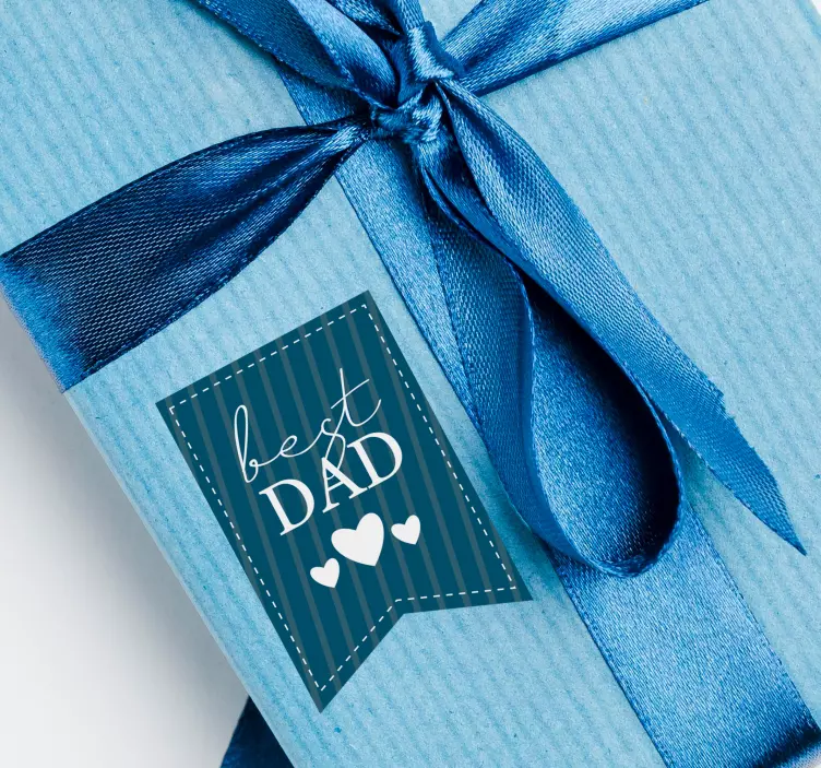 Wandtattoo Bestes vaterlabel - TenStickers