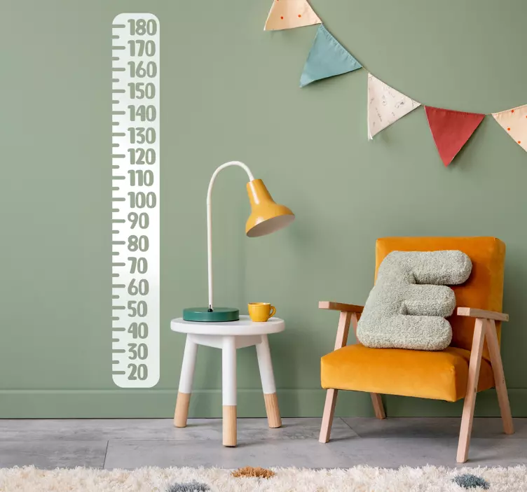 Messlatte Wandtattoo Klassisches messgerät - TenStickers