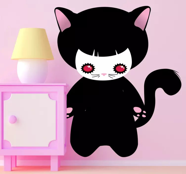 Wandtatto Manga Katze - TenStickers