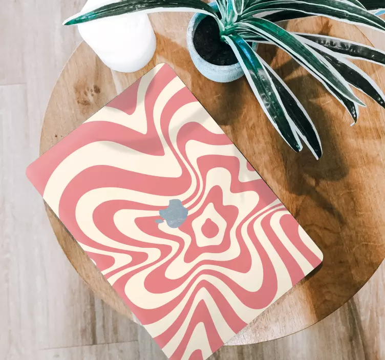 Abstrakte Deko-Aufkleber Groovige welle - TenStickers