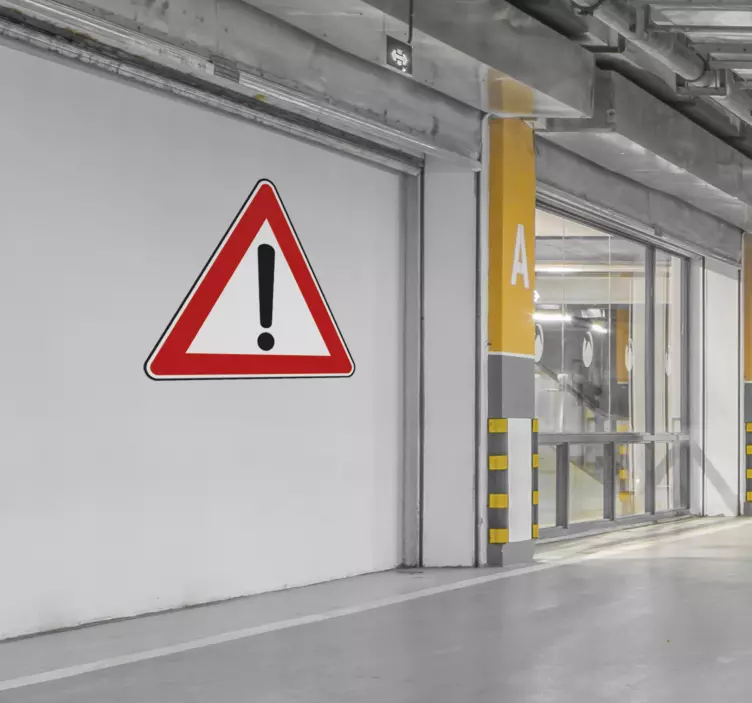 Wandtattoo Achtung Schild - TenStickers