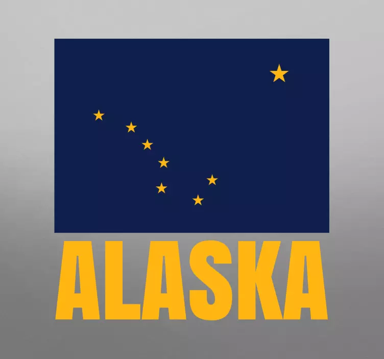 Wandtattoo Alaska Flagge - TenStickers
