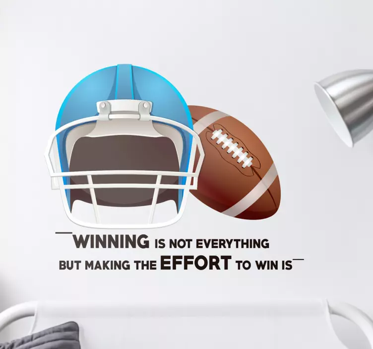 Wandtattoo American Football Helm - TenStickers