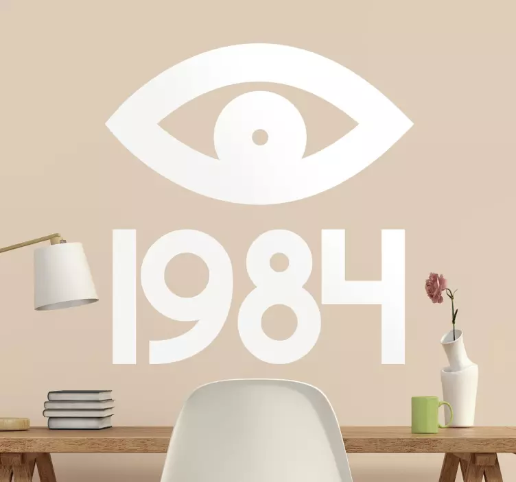 Wandtattoo Auge 1984 Orwell - TenStickers