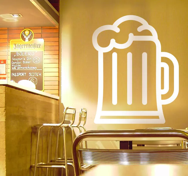 Wandtattoo Bier - TenStickers