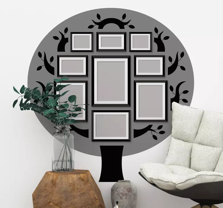 Wandtattoo Bilderrahmen stammbaumrahmen - TenStickers