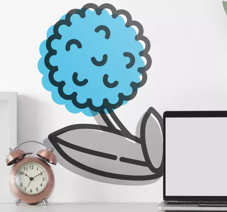 Wandtattoo blumen verspieltes florales element - TenStickers